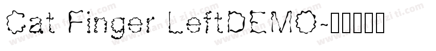 Cat Finger LeftDEMO字体转换